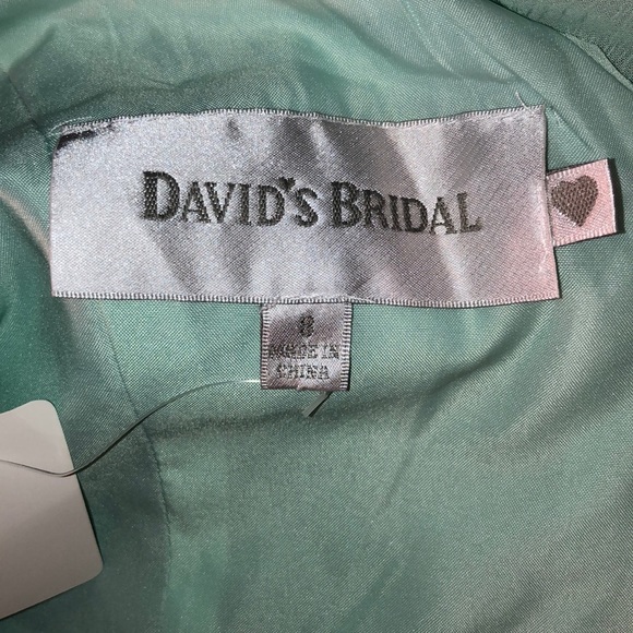David's Bridal Dresses Davids Bridal Green Dress Nwt 8 Poshmark